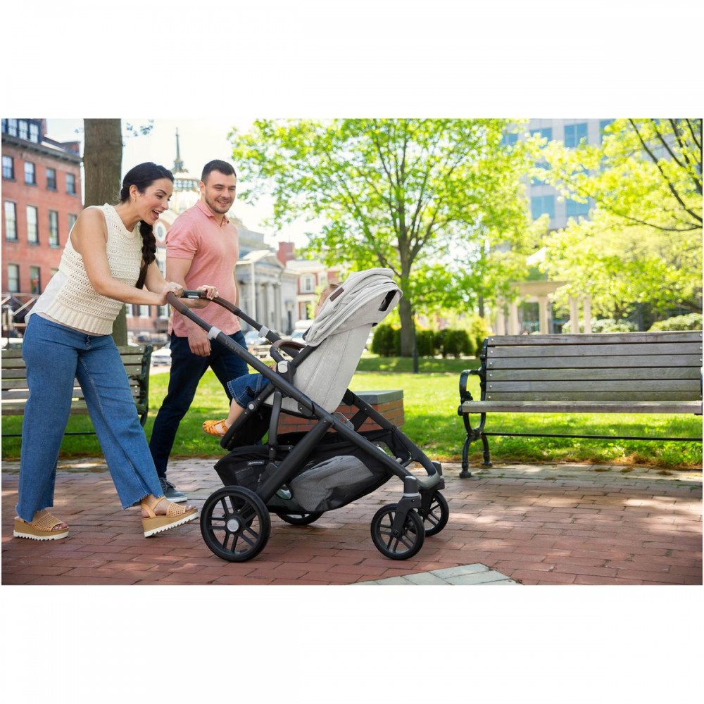 Uppababy VISTA V2 Pram + Mesa + Base iSize Travel System, Anthony White and Grey Chenille